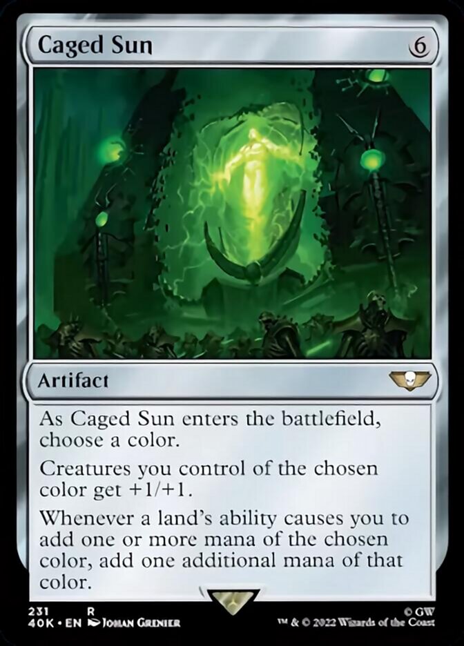 Caged Sun (Surge Foil) [Warhammer 40,000] | Jomio and Rueliete's Cards and Comics