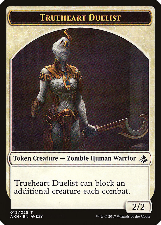 Trueheart Duelist // Snake Double-Sided Token [Amonkhet Tokens] | Jomio and Rueliete's Cards and Comics