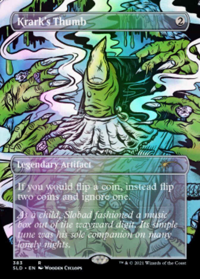Krark's Thumb // Krark's Thumb (Borderless) [Secret Lair Drop Series] | Jomio and Rueliete's Cards and Comics