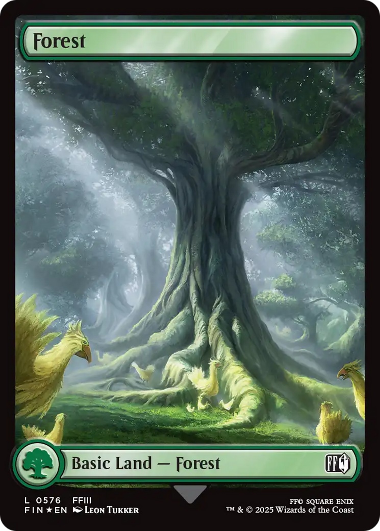Forest (0576) (Surge Foil) [FINAL FANTASY] | Jomio and Rueliete's Cards and Comics