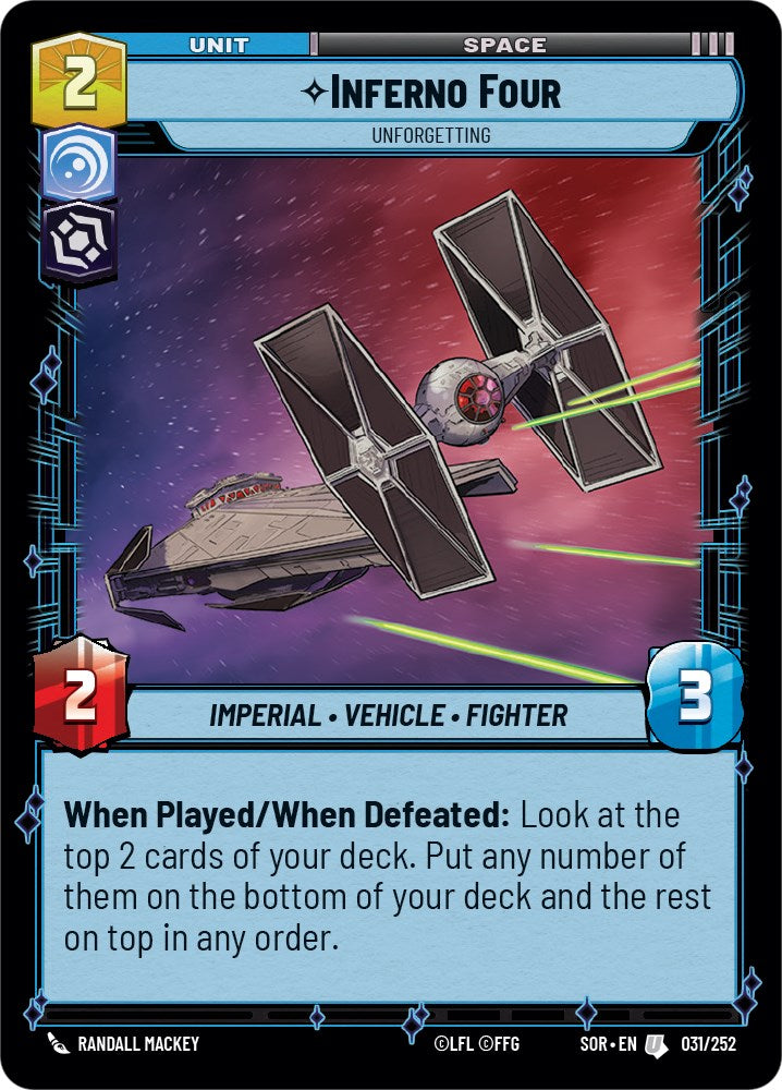 Inferno Four - Unforgetting (031/252) [Spark of Rebellion] | Jomio and Rueliete's Cards and Comics