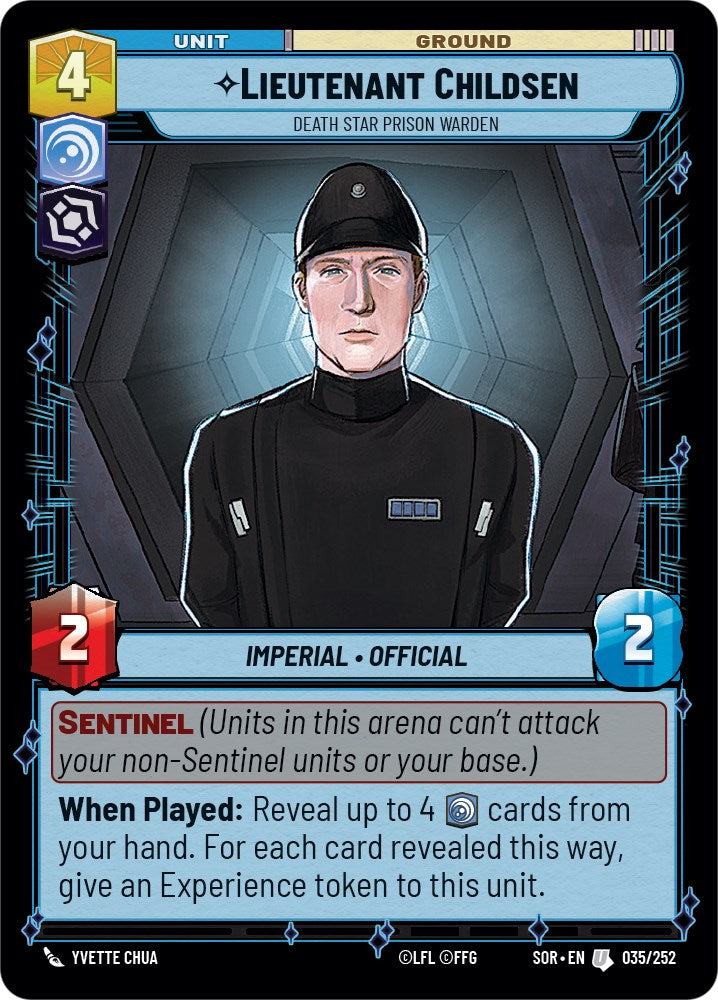 Lieutenant Childsen - Death Star Prison Warden (035/252) [Spark of Rebellion] | Jomio and Rueliete's Cards and Comics