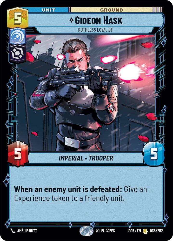 Gideon Hask - Ruthless Loyalist (036/252) [Spark of Rebellion] | Jomio and Rueliete's Cards and Comics