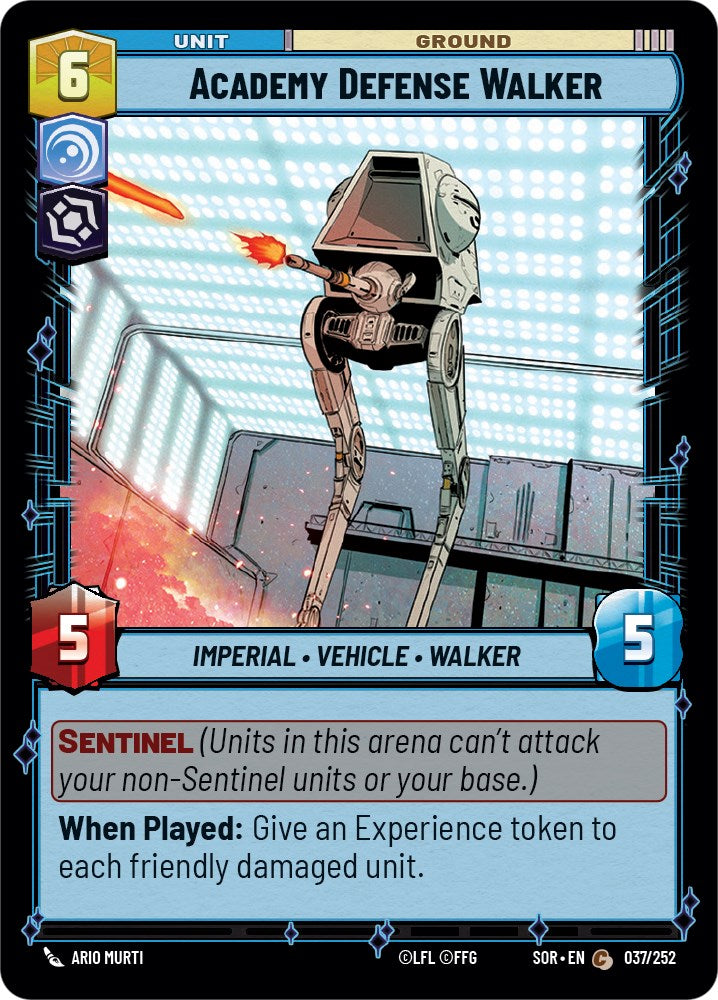Academy Defense Walker (037/252) [Spark of Rebellion] | Jomio and Rueliete's Cards and Comics