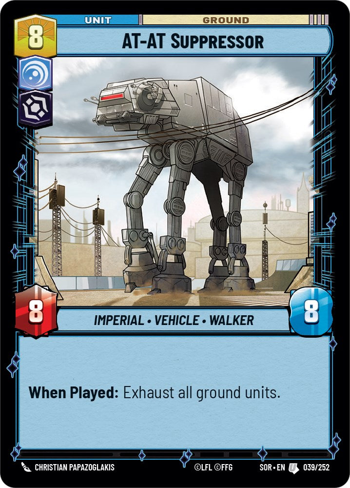 AT-AT Suppressor (039/252) [Spark of Rebellion] | Jomio and Rueliete's Cards and Comics