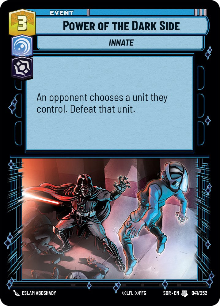 Power of the Dark Side (041/252) [Spark of Rebellion] | Jomio and Rueliete's Cards and Comics