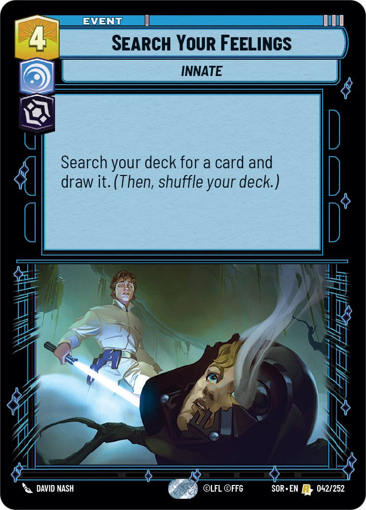 Search Your Feelings (042/252) [Spark of Rebellion] | Jomio and Rueliete's Cards and Comics