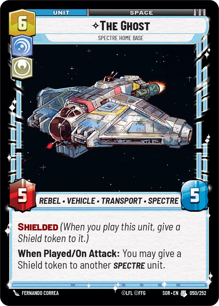 The Ghost - Spectre Home Base (050/252) [Spark of Rebellion] | Jomio and Rueliete's Cards and Comics