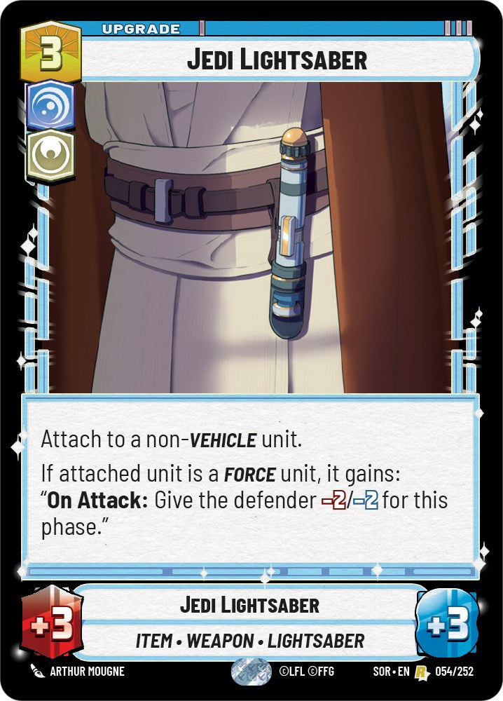 Jedi Lightsaber (054/252) [Spark of Rebellion] | Jomio and Rueliete's Cards and Comics