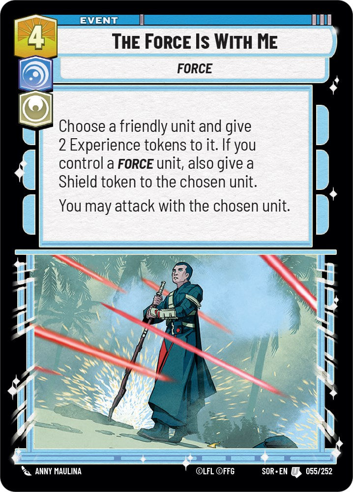 The Force is With Me (055/252) [Spark of Rebellion] | Jomio and Rueliete's Cards and Comics
