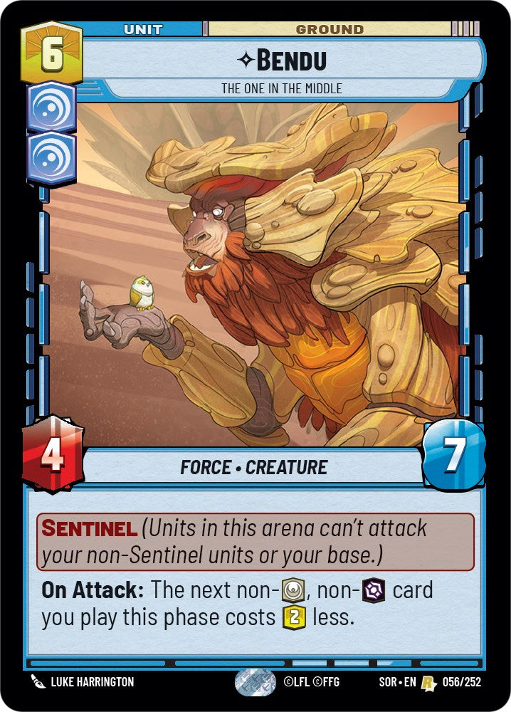 Bendu - The One in the Middle (056/252) [Spark of Rebellion] | Jomio and Rueliete's Cards and Comics