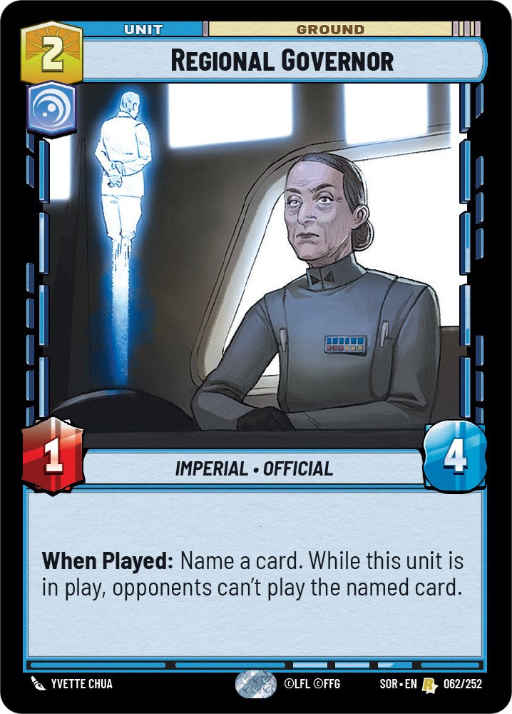 Regional Governor (062/252) [Spark of Rebellion] | Jomio and Rueliete's Cards and Comics