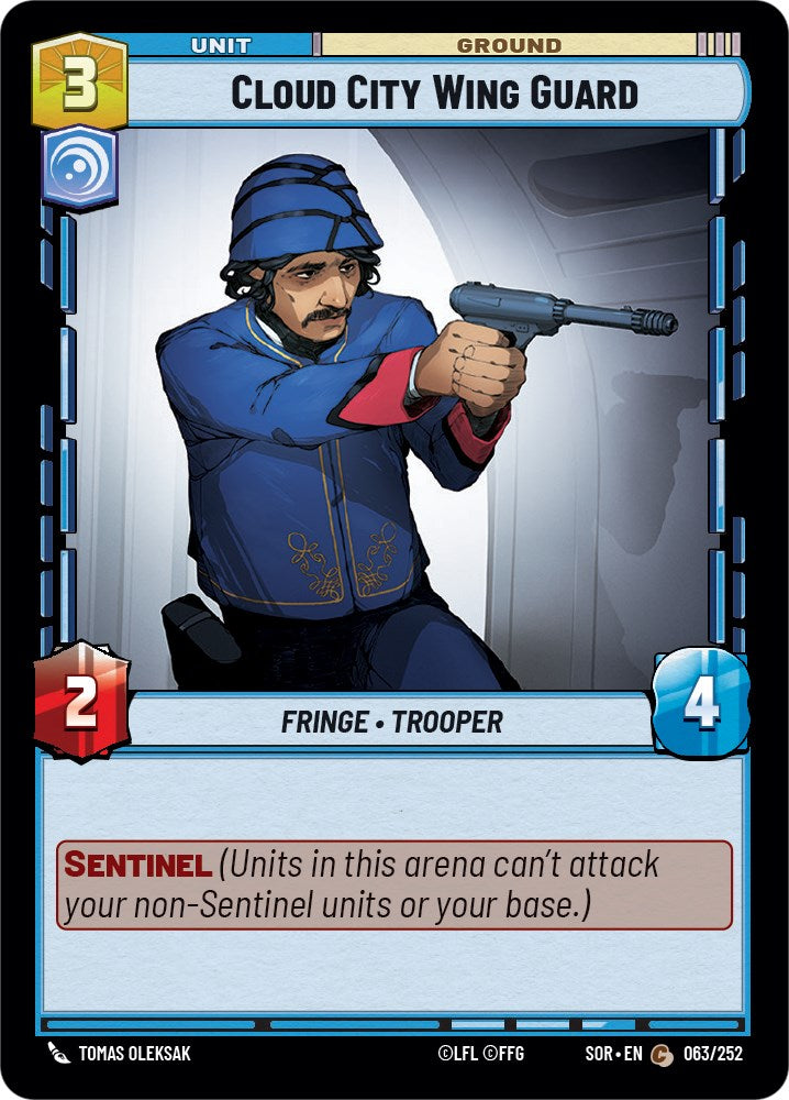 Cloud City Wing Guard (063/252) [Spark of Rebellion] | Jomio and Rueliete's Cards and Comics
