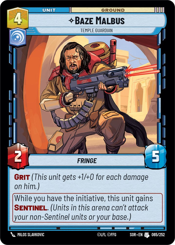 Baze Malbus - Temple Guardian (065/252) [Spark of Rebellion] | Jomio and Rueliete's Cards and Comics