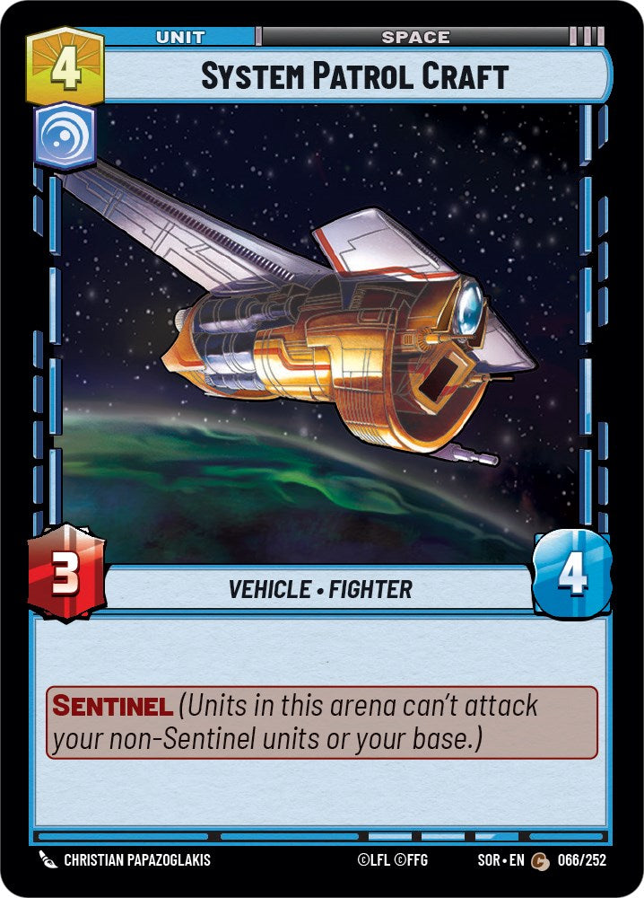 System Patrol Craft (066/252) [Spark of Rebellion] | Jomio and Rueliete's Cards and Comics