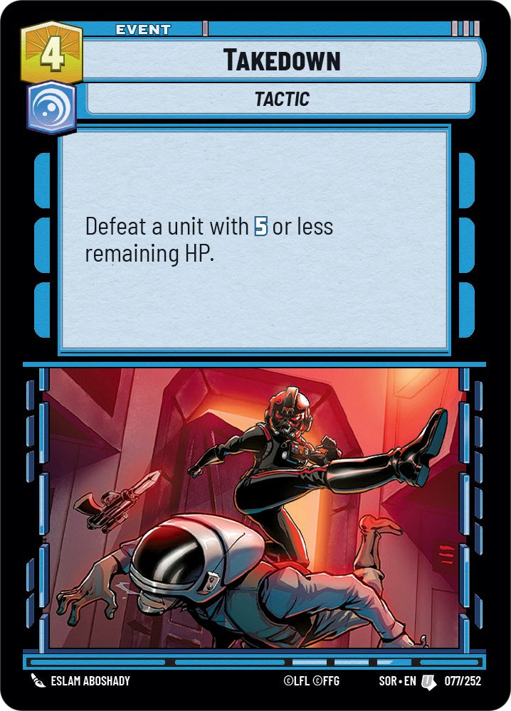 Takedown (077/252) [Spark of Rebellion] | Jomio and Rueliete's Cards and Comics