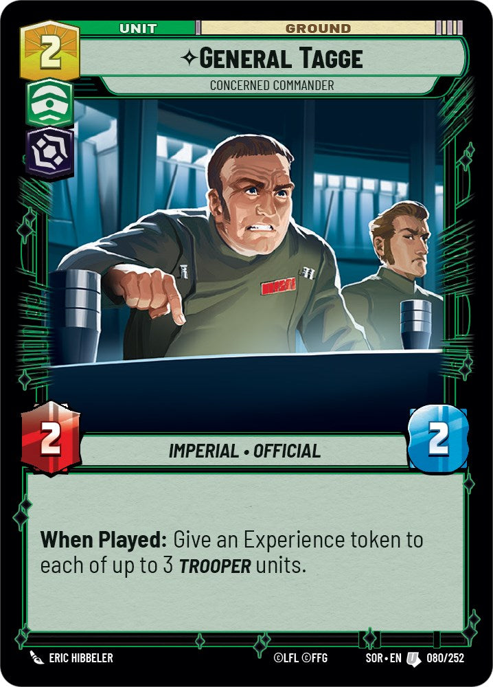 General Tagge - Concerned Commander (080/252) [Spark of Rebellion] | Jomio and Rueliete's Cards and Comics