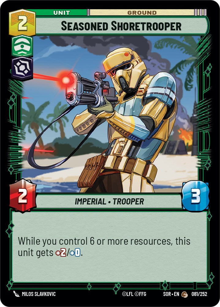 Seasoned Shoretrooper (081/252) [Spark of Rebellion] | Jomio and Rueliete's Cards and Comics