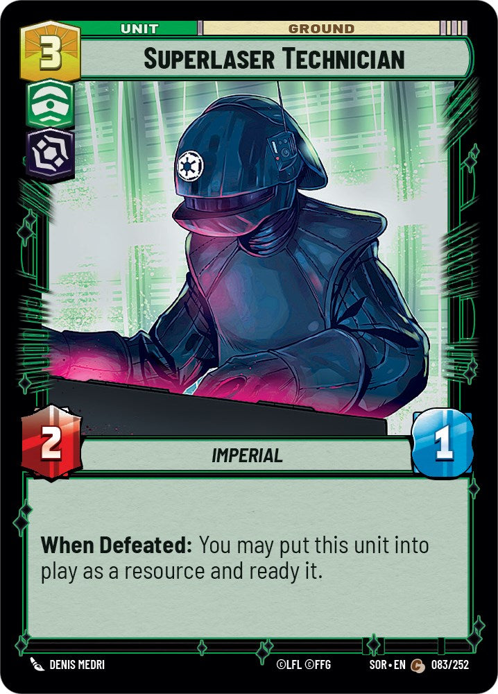 Superlaser Technician (083/252) [Spark of Rebellion] | Jomio and Rueliete's Cards and Comics
