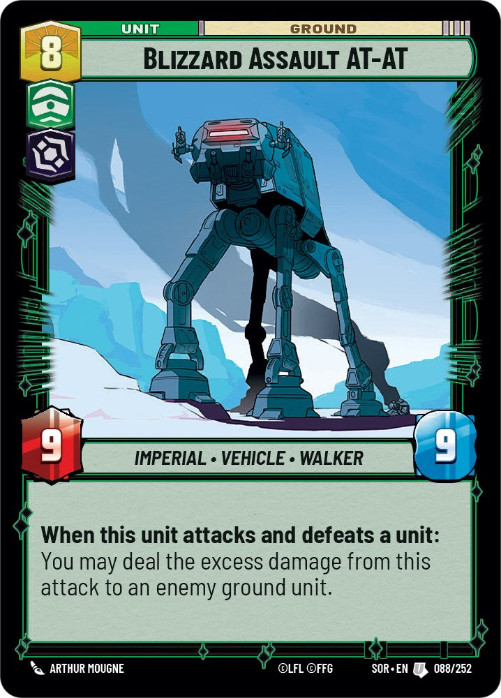 Blizzard Assault AT-AT (088/252) [Spark of Rebellion] | Jomio and Rueliete's Cards and Comics