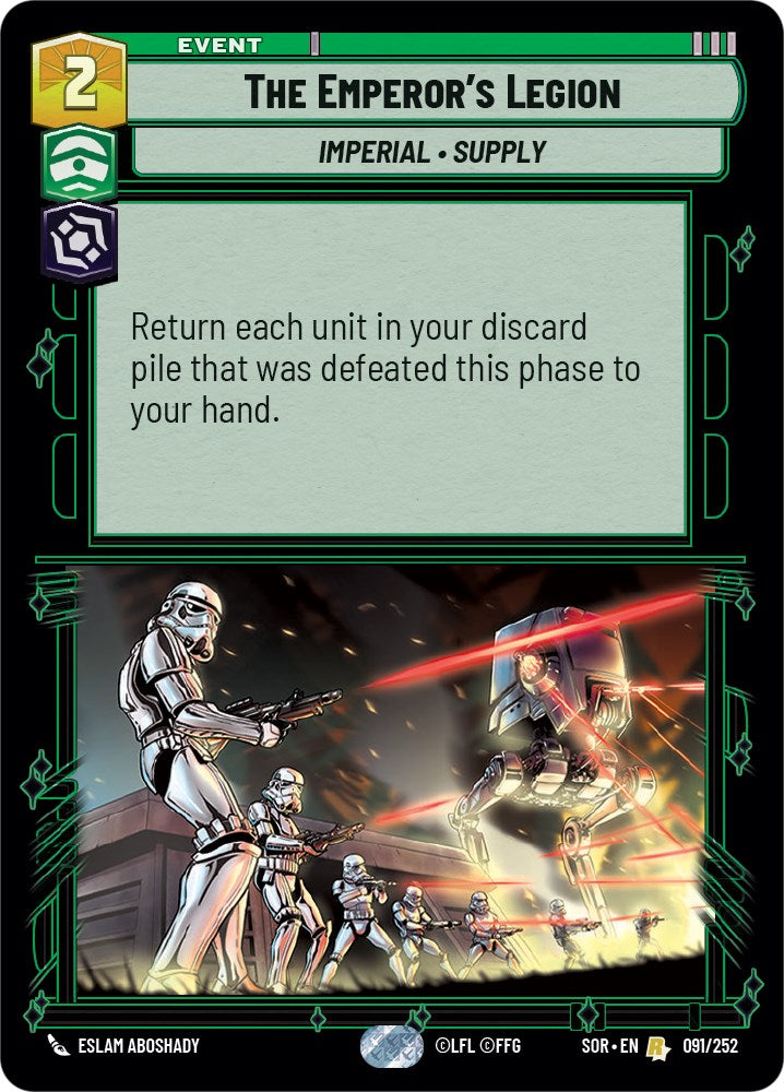 The Emperor's Legion (091/252) [Spark of Rebellion] | Jomio and Rueliete's Cards and Comics