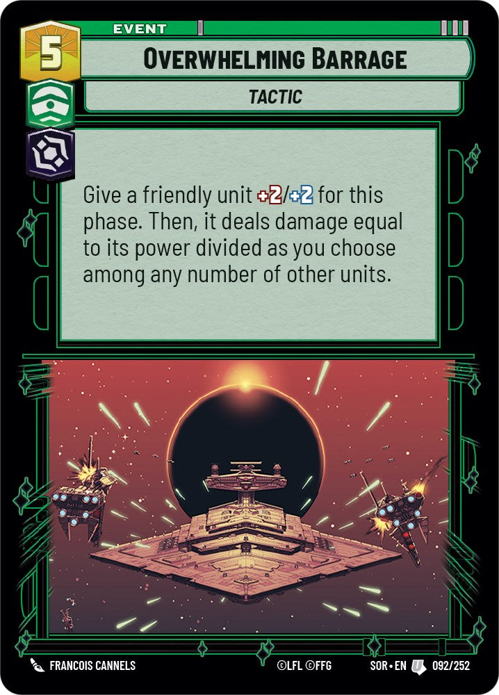 Overwhelming Barrage (092/252) [Spark of Rebellion] | Jomio and Rueliete's Cards and Comics