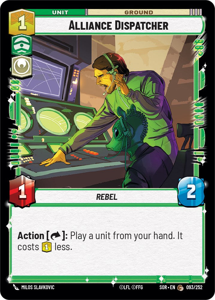 Alliance Dispatcher (093/252) [Spark of Rebellion] | Jomio and Rueliete's Cards and Comics