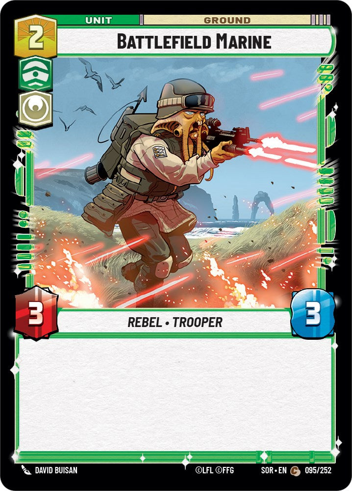 Battlefield Marine (095/252) [Spark of Rebellion] | Jomio and Rueliete's Cards and Comics