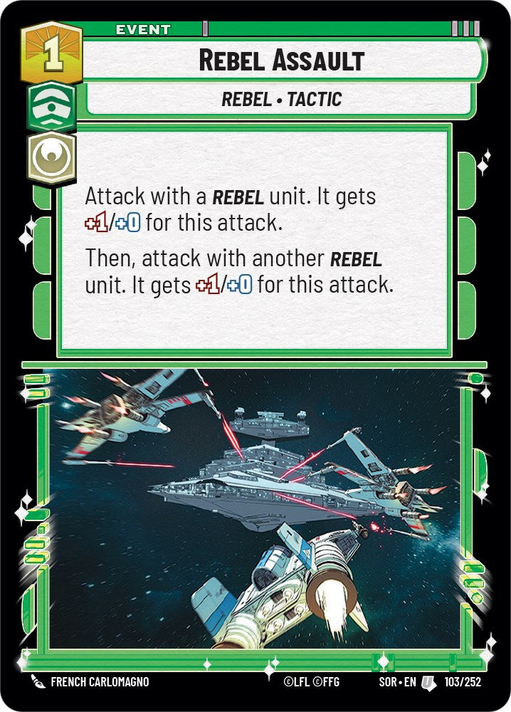 Rebel Assault (103/252) [Spark of Rebellion] | Jomio and Rueliete's Cards and Comics
