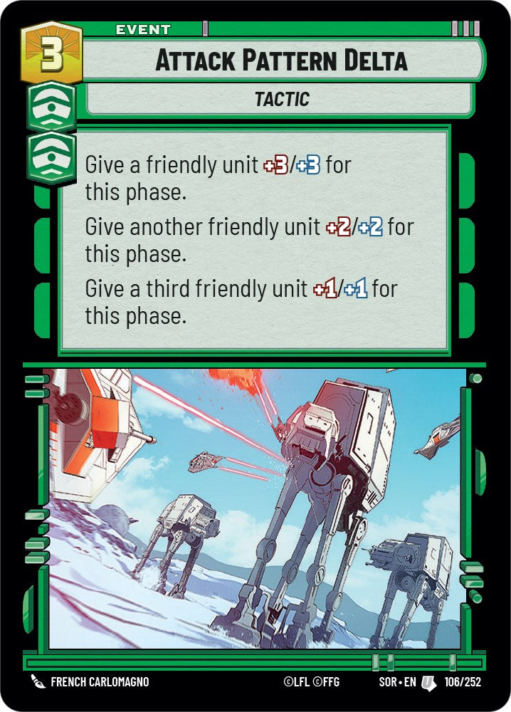 Attack Pattern Delta (106/252) [Spark of Rebellion] | Jomio and Rueliete's Cards and Comics