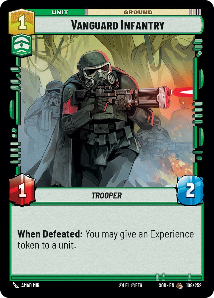 Vanguard Infantry (108/252) [Spark of Rebellion] | Jomio and Rueliete's Cards and Comics