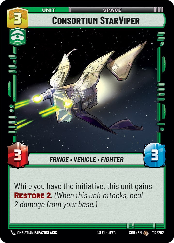 Consortium StarViper (112/252) [Spark of Rebellion] | Jomio and Rueliete's Cards and Comics