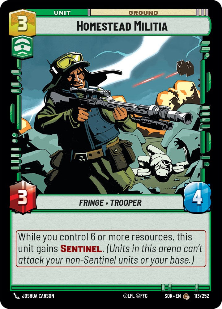 Homestead Militia (113/252) [Spark of Rebellion] | Jomio and Rueliete's Cards and Comics