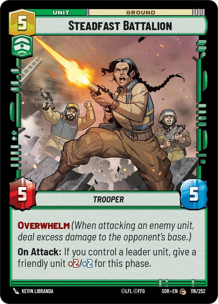Steadfast Battalion (116/252) [Spark of Rebellion] | Jomio and Rueliete's Cards and Comics