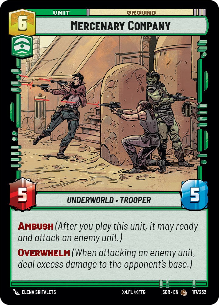 Mercenary Company (117/252) [Spark of Rebellion] | Jomio and Rueliete's Cards and Comics