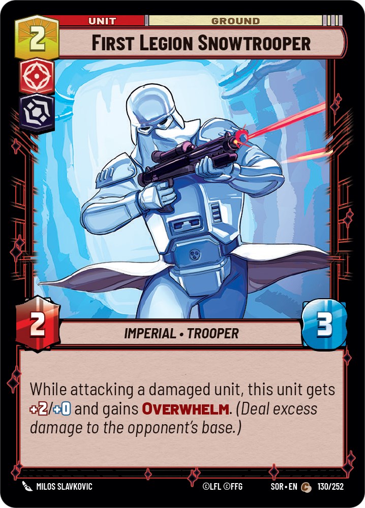 First Legion Snowtrooper (130/252) [Spark of Rebellion] | Jomio and Rueliete's Cards and Comics