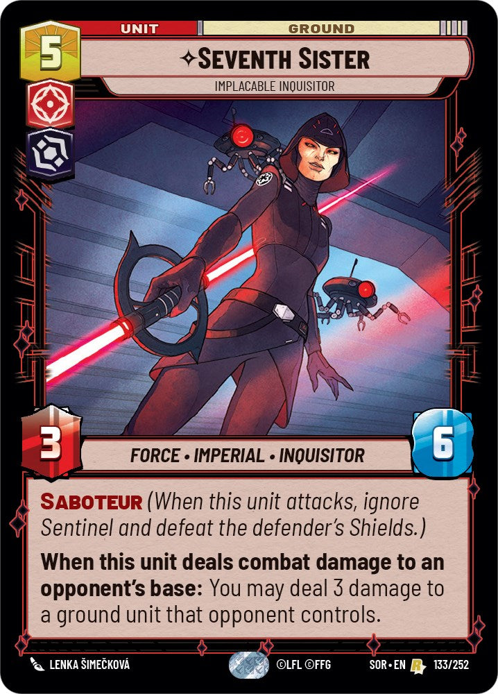 Seventh Sister - Implacable Inquisitor (133/252) [Spark of Rebellion] | Jomio and Rueliete's Cards and Comics