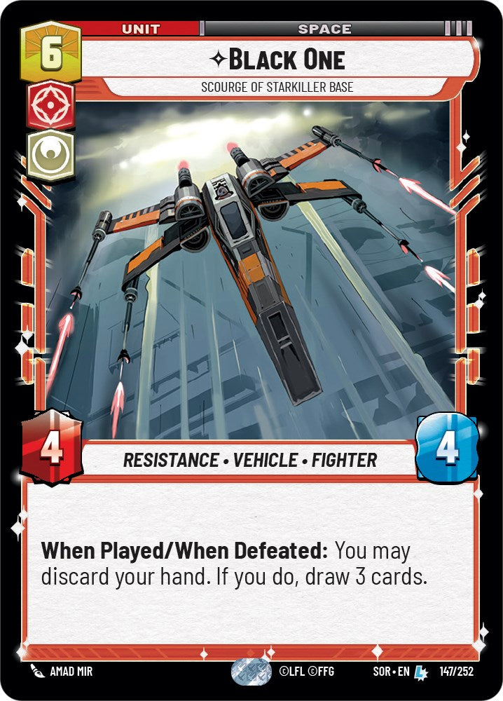 Black One - Scourge of Starkiller Base (147/252) [Spark of Rebellion] | Jomio and Rueliete's Cards and Comics