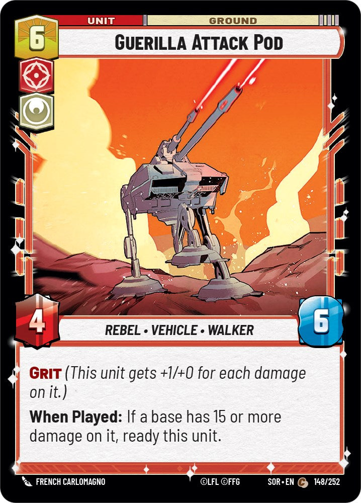 Guerilla Attack Pod (148/252) [Spark of Rebellion] | Jomio and Rueliete's Cards and Comics