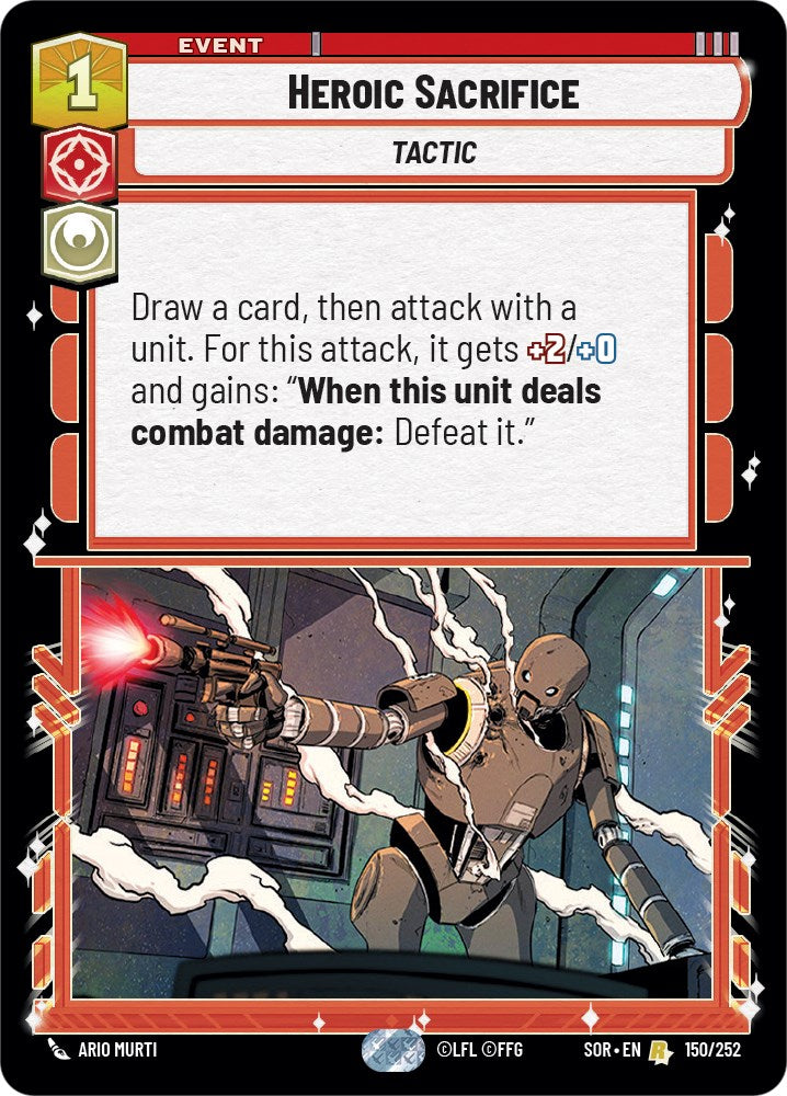 Heroic Sacrifice (150/252) [Spark of Rebellion] | Jomio and Rueliete's Cards and Comics