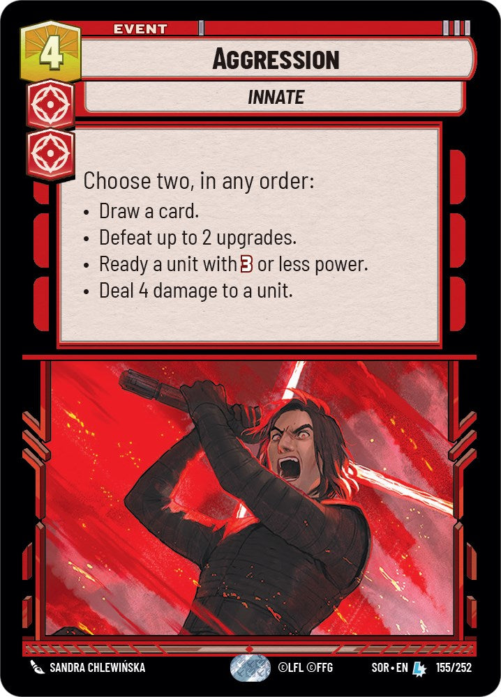 Aggression (155/252) [Spark of Rebellion] | Jomio and Rueliete's Cards and Comics