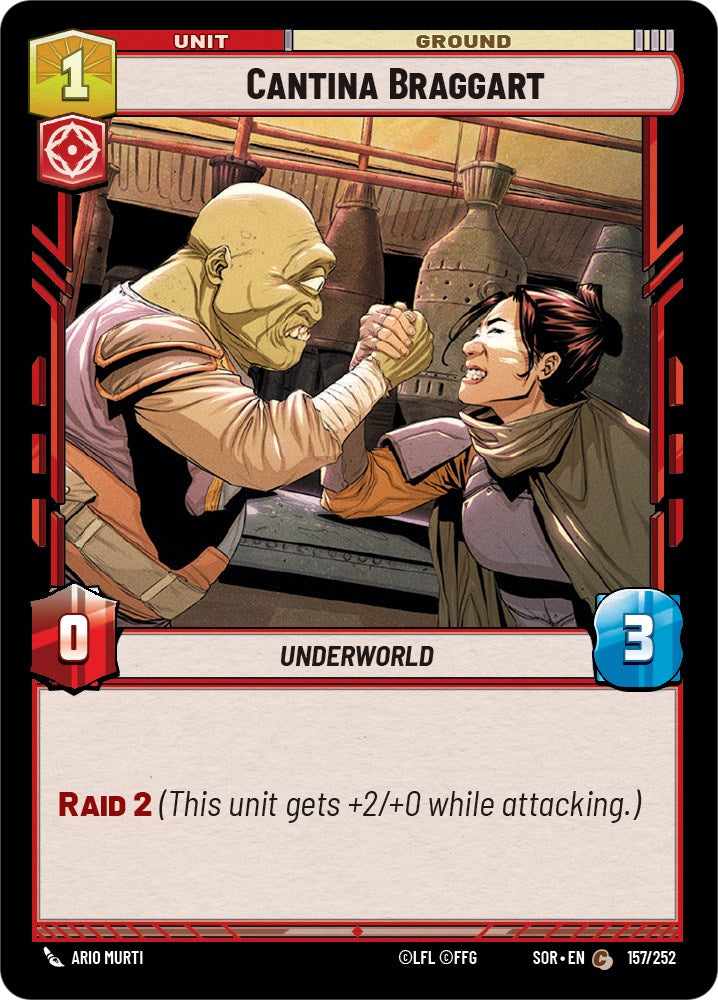 Cantina Braggart (157/252) [Spark of Rebellion] | Jomio and Rueliete's Cards and Comics