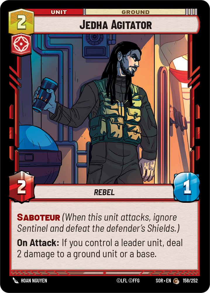 Jedha Agitator (158/252) [Spark of Rebellion] | Jomio and Rueliete's Cards and Comics