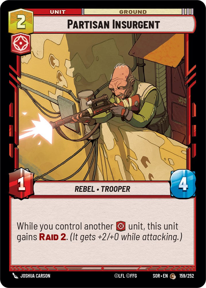 Partisan Insurgent (159/252) [Spark of Rebellion] | Jomio and Rueliete's Cards and Comics
