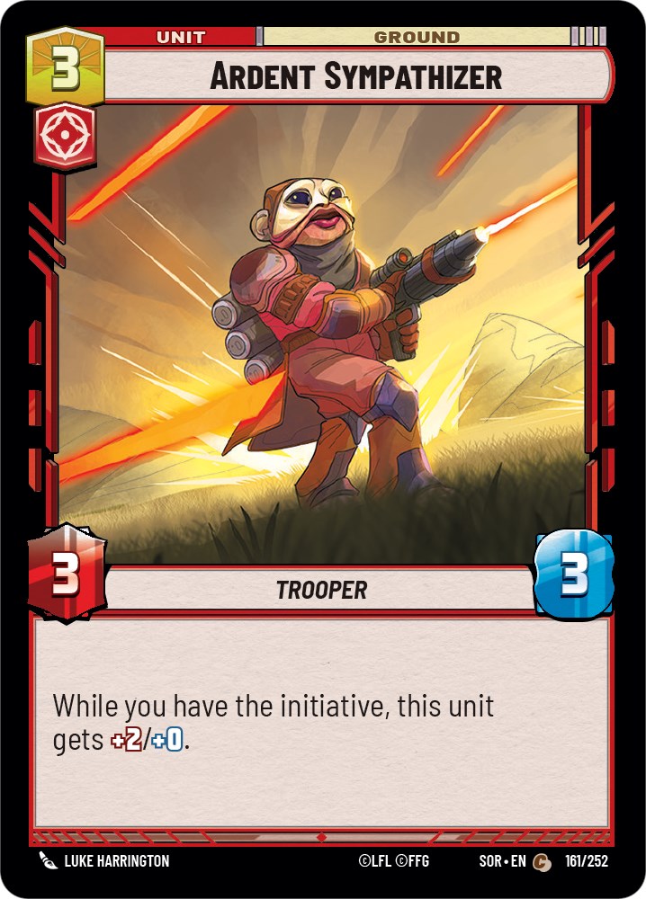 Ardent Sympathizer (161/252) [Spark of Rebellion] | Jomio and Rueliete's Cards and Comics