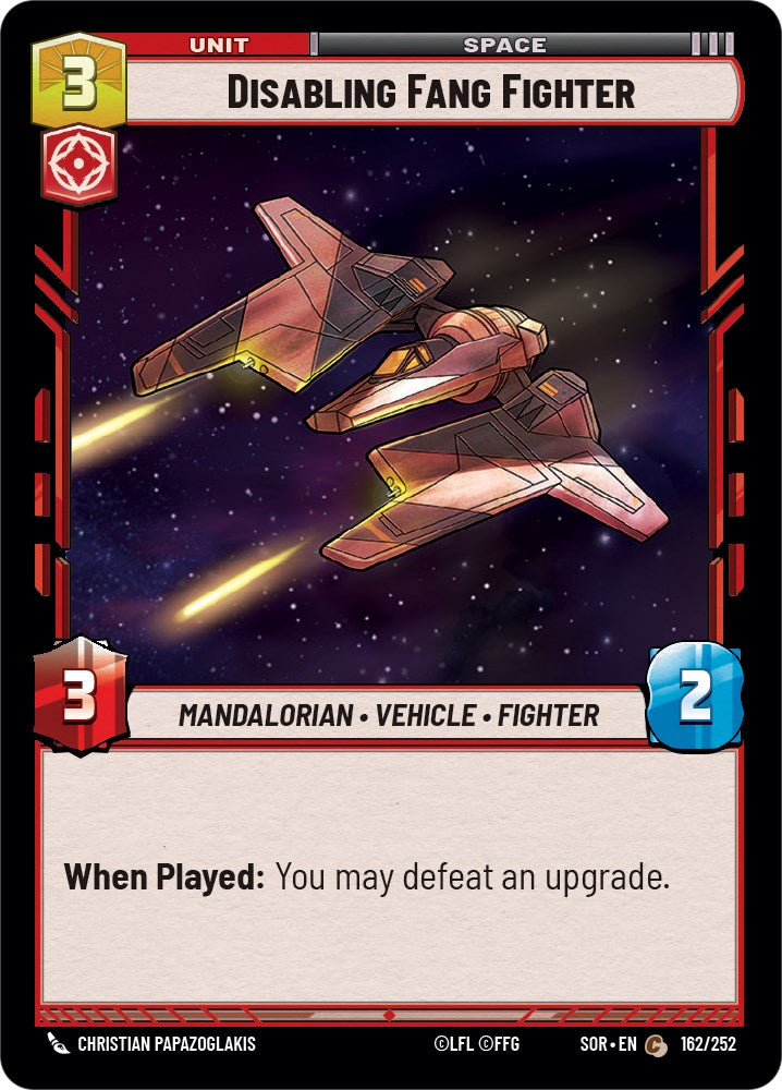 Disabling Fang Fighter (162/252) [Spark of Rebellion] | Jomio and Rueliete's Cards and Comics