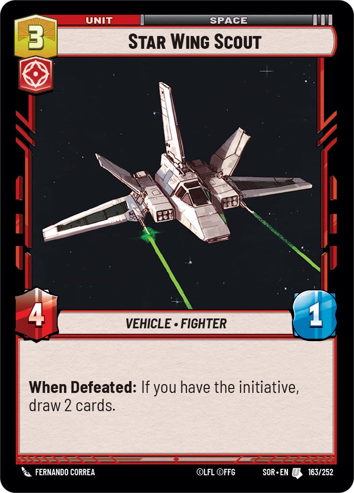 Star Wing Scout (163/252) [Spark of Rebellion] | Jomio and Rueliete's Cards and Comics