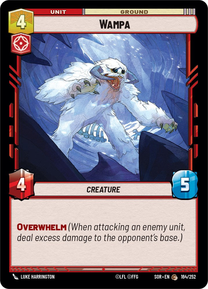 Wampa (164/252) [Spark of Rebellion] | Jomio and Rueliete's Cards and Comics