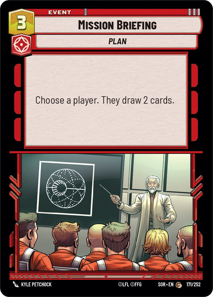 Mission Briefing (171/252) [Spark of Rebellion] | Jomio and Rueliete's Cards and Comics