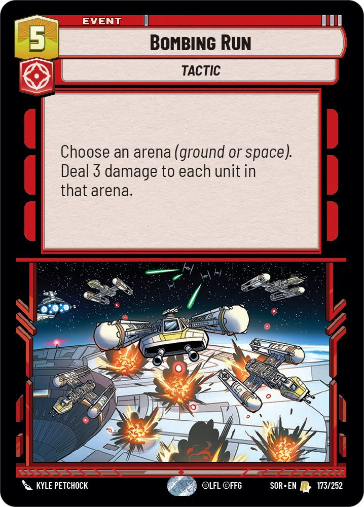 Bombing Run (173/252) [Spark of Rebellion] | Jomio and Rueliete's Cards and Comics